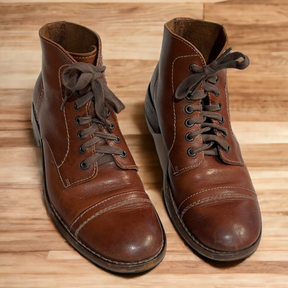 Men's Brown Leather Wolverine 1000 Mile Original Boots Size 9 Men/11 Women